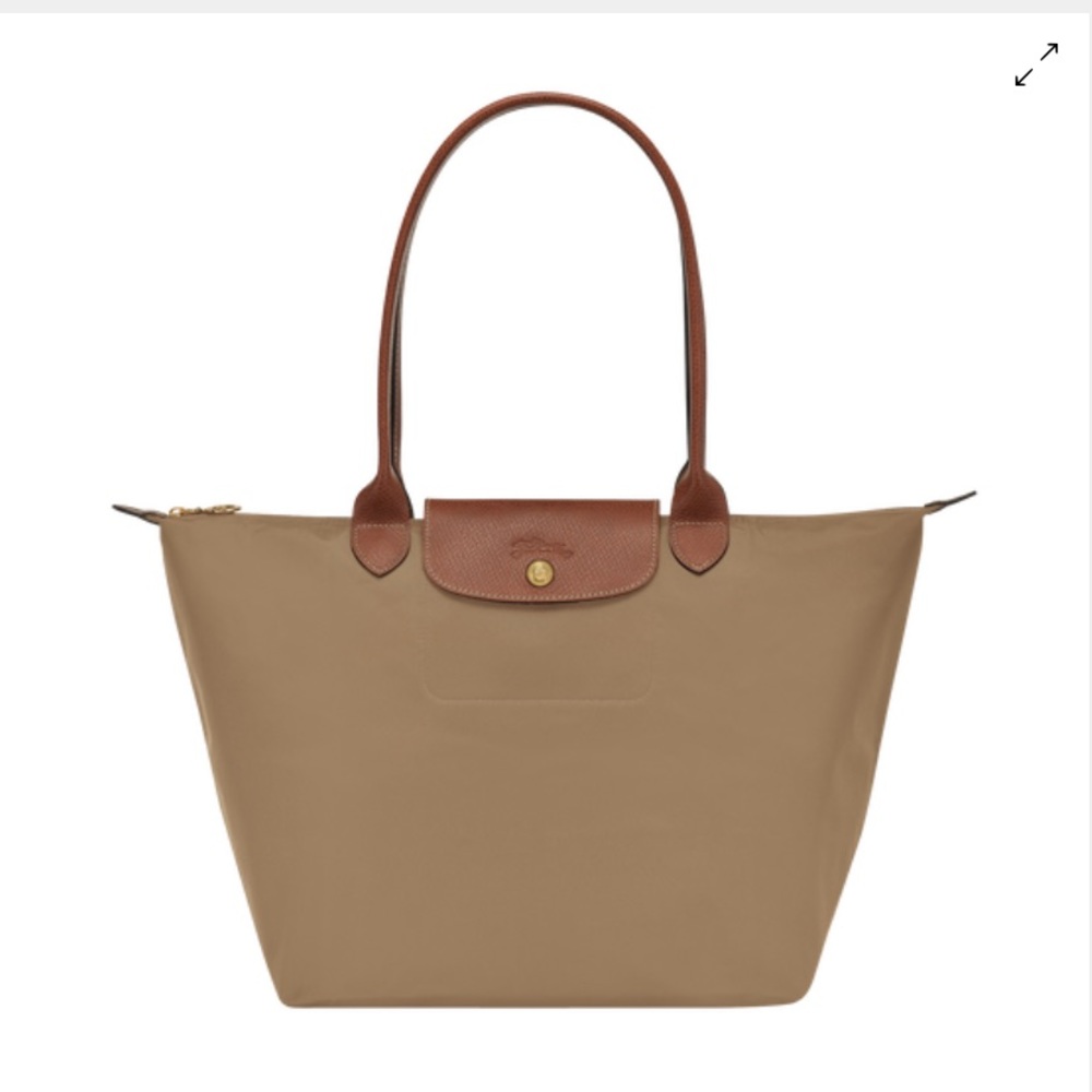 Longchamp Le Pliage Shoulder Tote Medium in Sand